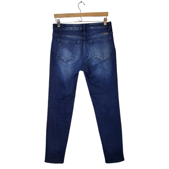 KanCan Dark Wash Mid Rise Super Skinny Jeans - Picture 2 of 6